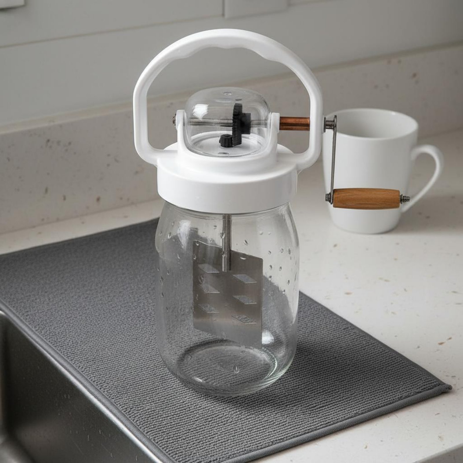 Kitchen Hand Gadgets - Mantequera Manual Fácil de Limpiar, Generador
