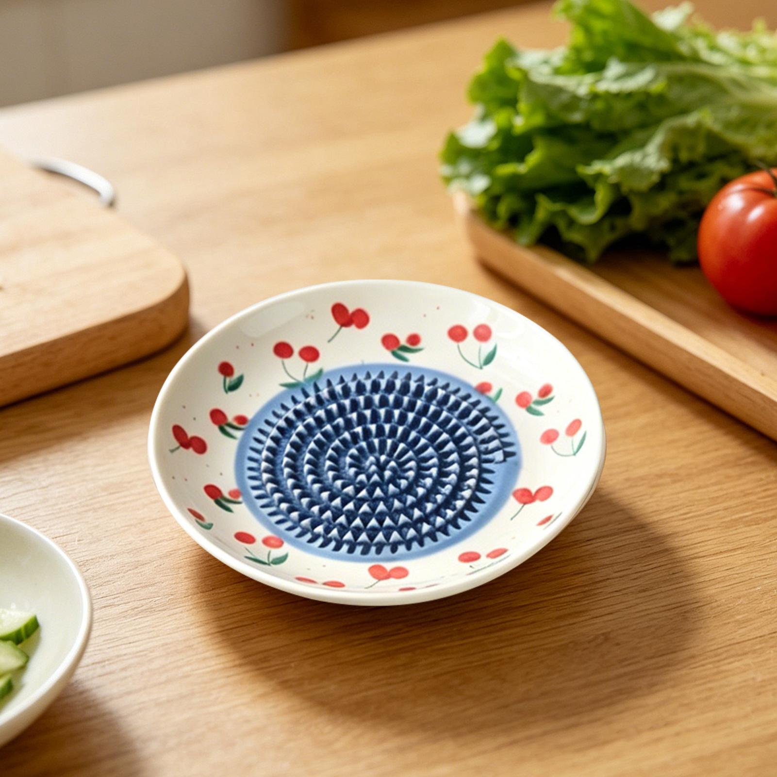 Kitchen Hand Gadgets - Rallador de jengibre de cerámica simple,