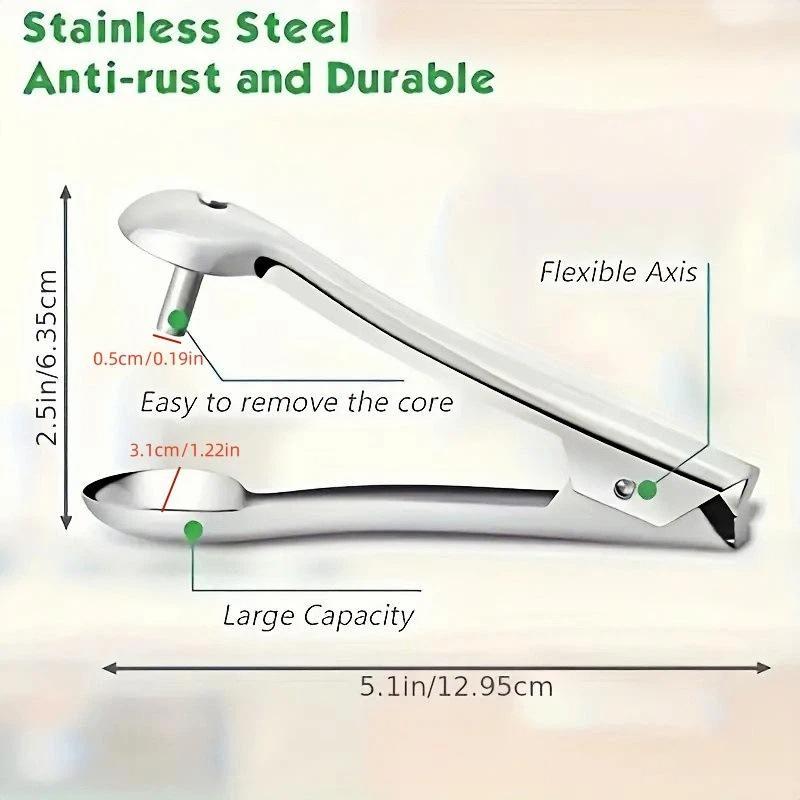 Kitchen Gadgets In - Descorazonador de cocina de acero inoxidable