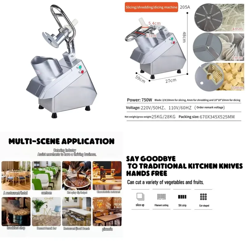 Vegetable Chopper - Cortadora y Picadora de Vegetales Automática