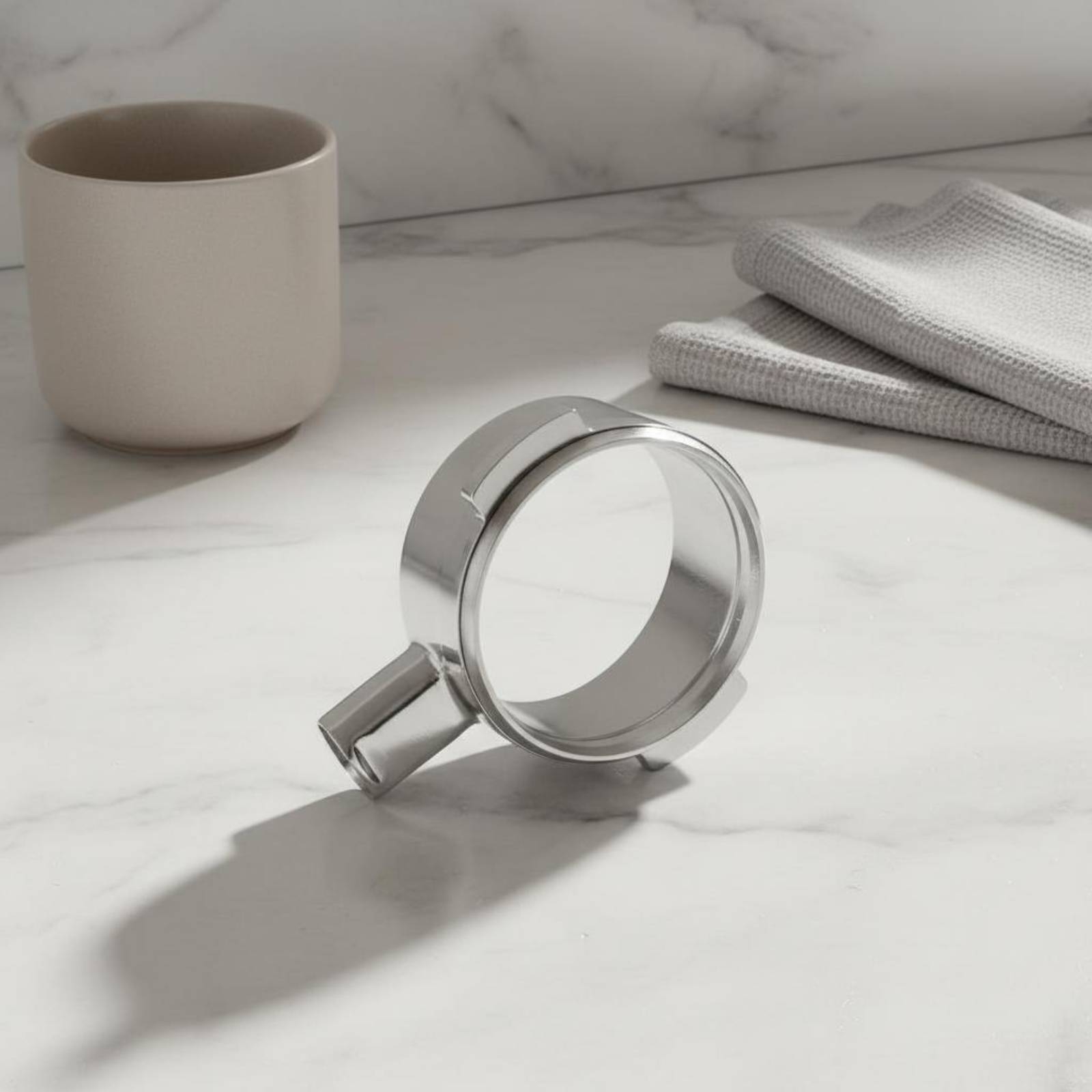 Stainless Steel Strainer - Cabezal de Portafiltro Sin Fondo Finamente