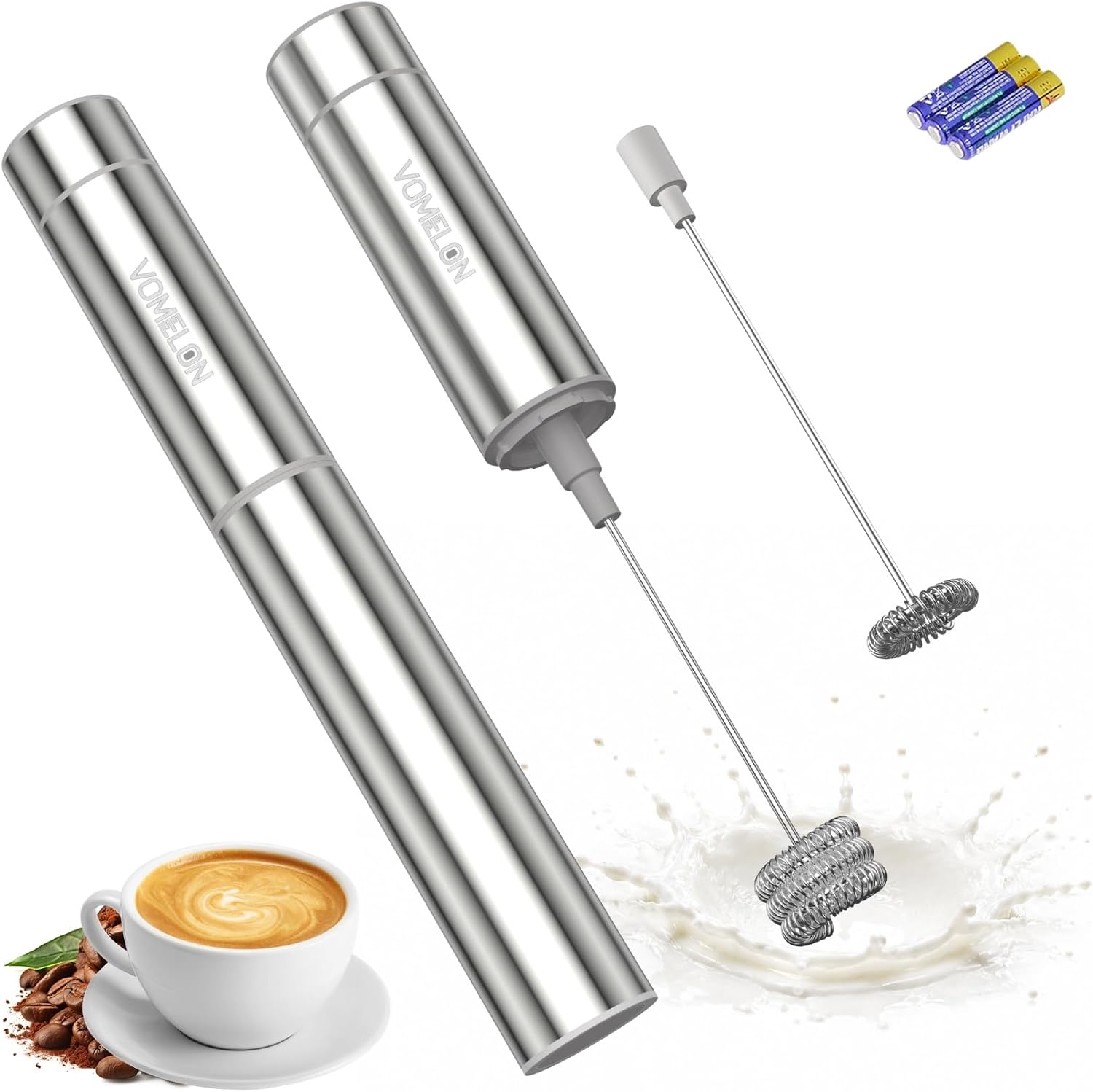 Espumador de Leche Portátil, E - Milk Frother reseña y precio