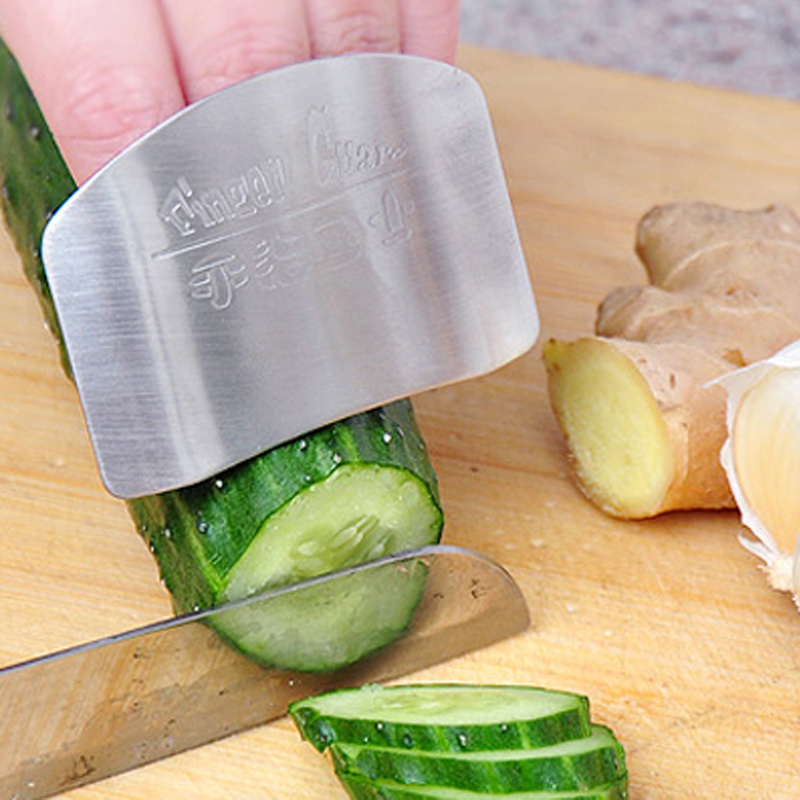 Protector de dedo de acero ino - Kitchen Hand Gadgets reseña y precio