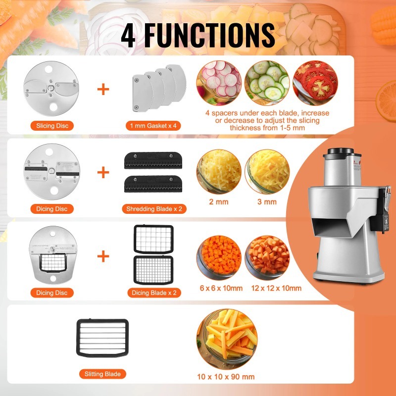 SucceBuy-tranche eléctrico de  - Vegetable Chopper reseña y precio