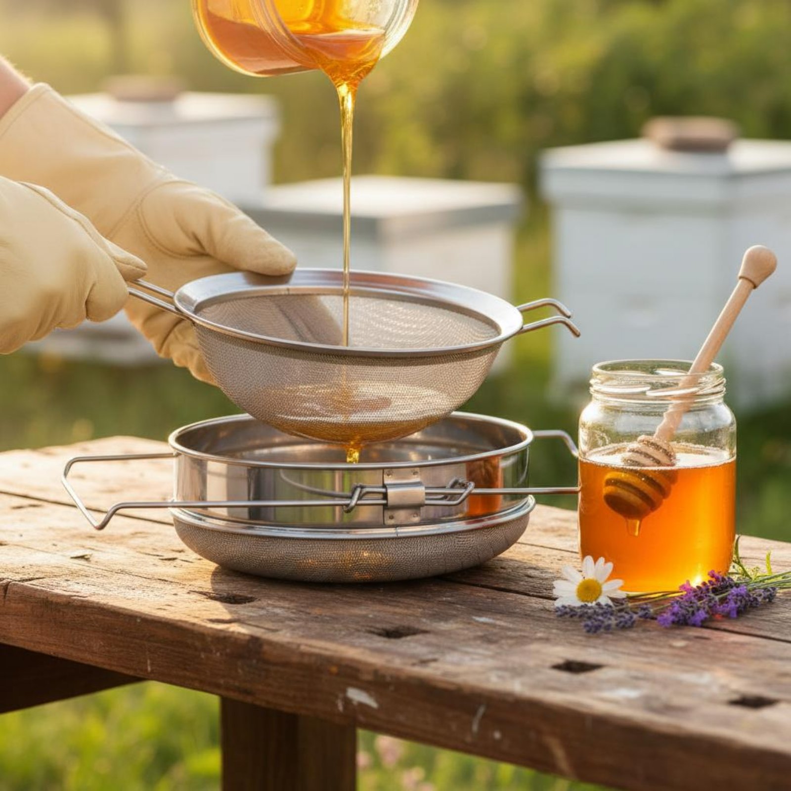 Colador de Miel de Doble Nivel - Stainless Steel Strainer reseña y precio