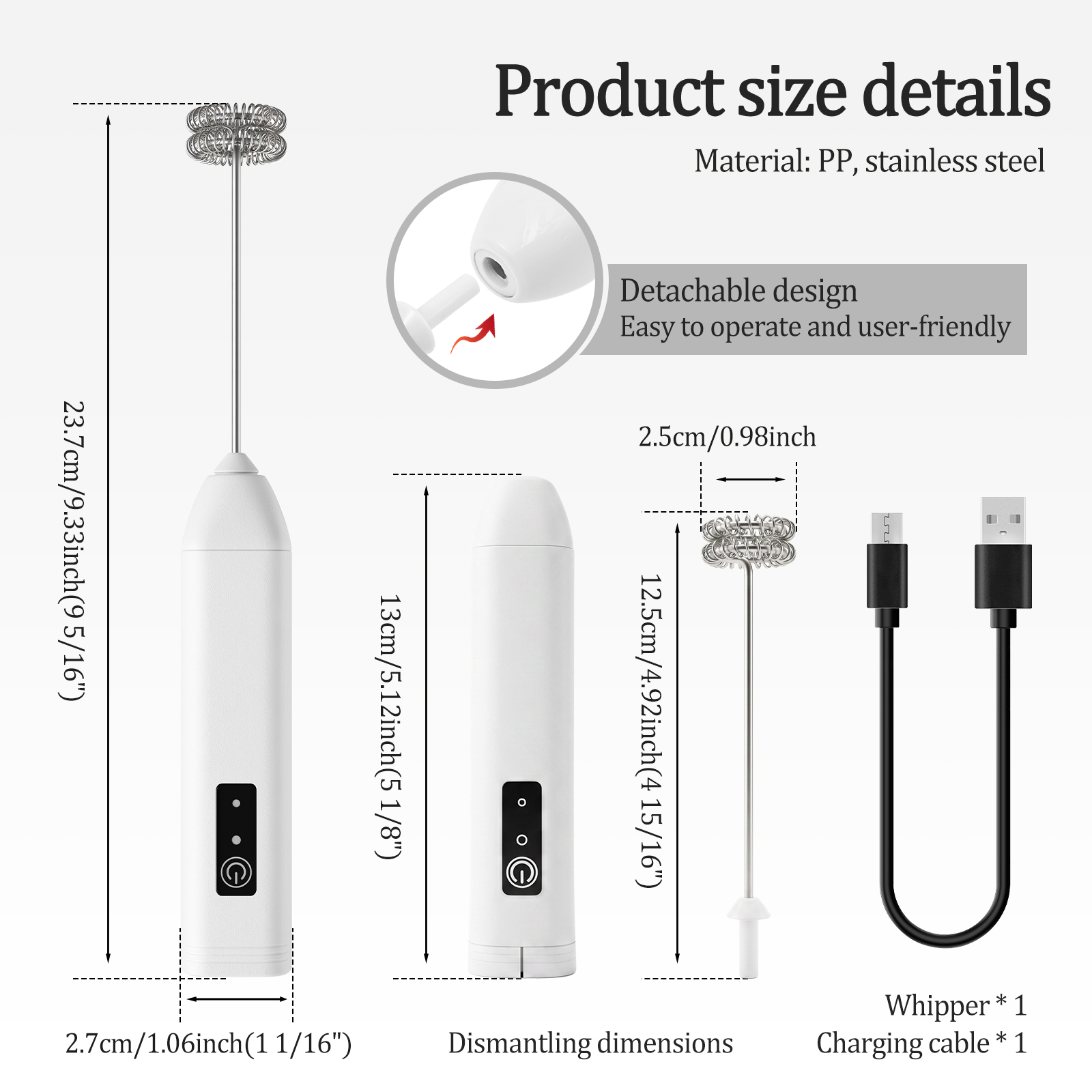 Espumador de Leche Inalámbrico - Milk Frother reseña y precio